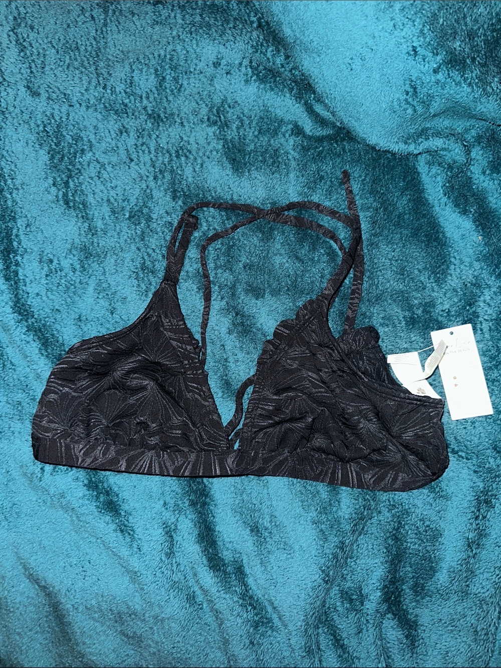 Cupshe Black Floral Lace swim